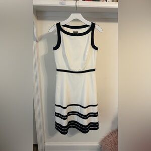 Ann Taylor Black and White Dress